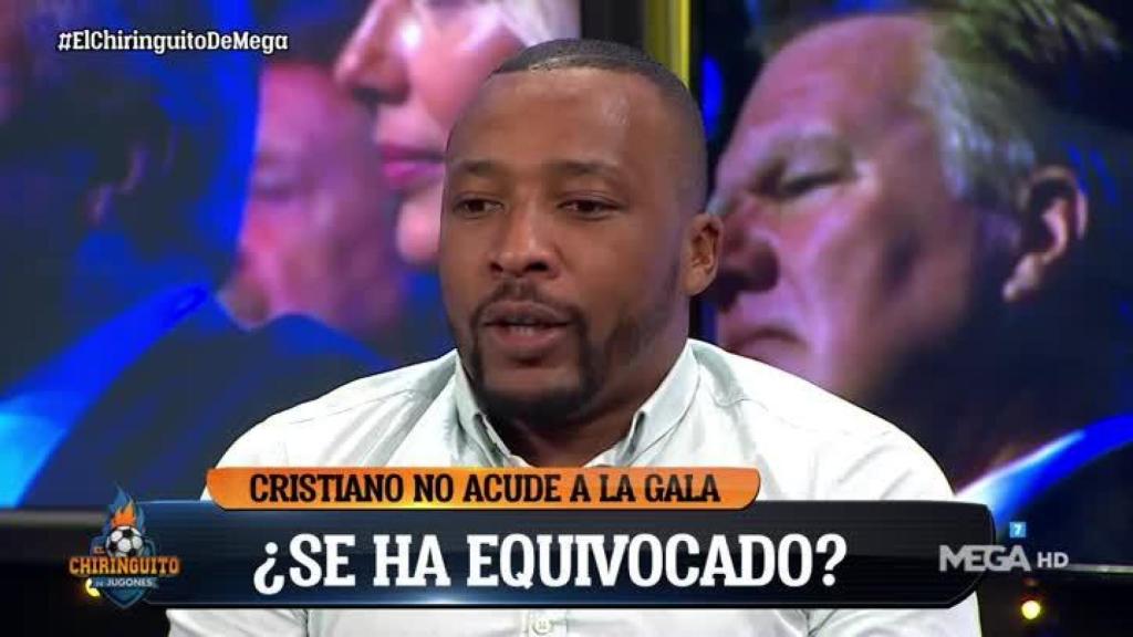 Congo en El Chiringuito. Foto: Twitter (@elchiringuitotv)