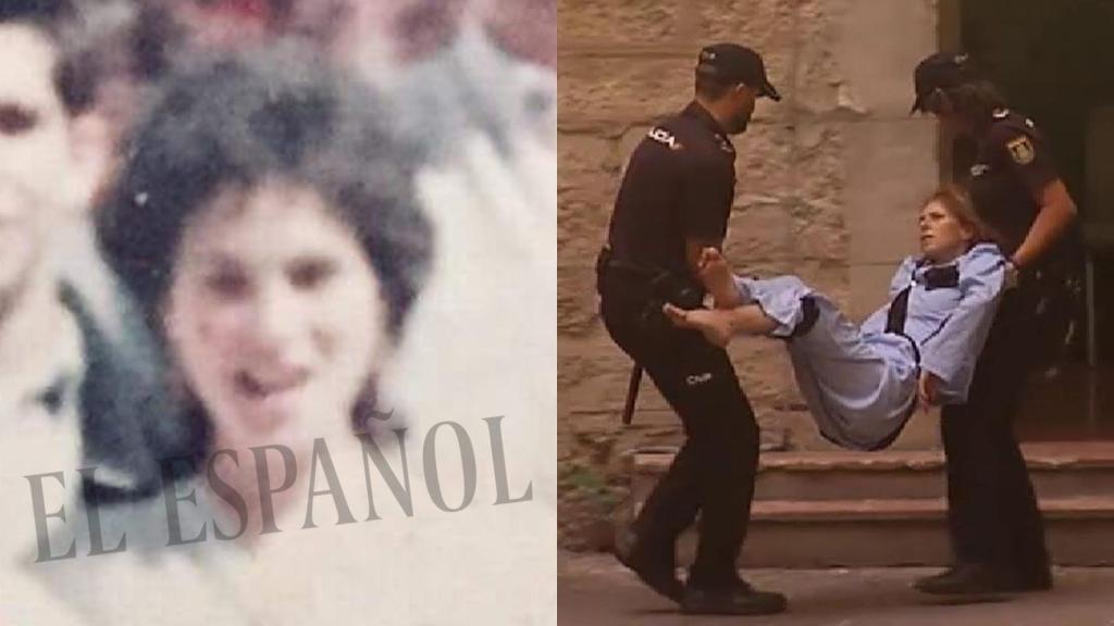 Conchi en distintos momentos de su vida.