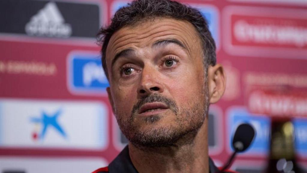 Luis Enrique en rueda de prensa