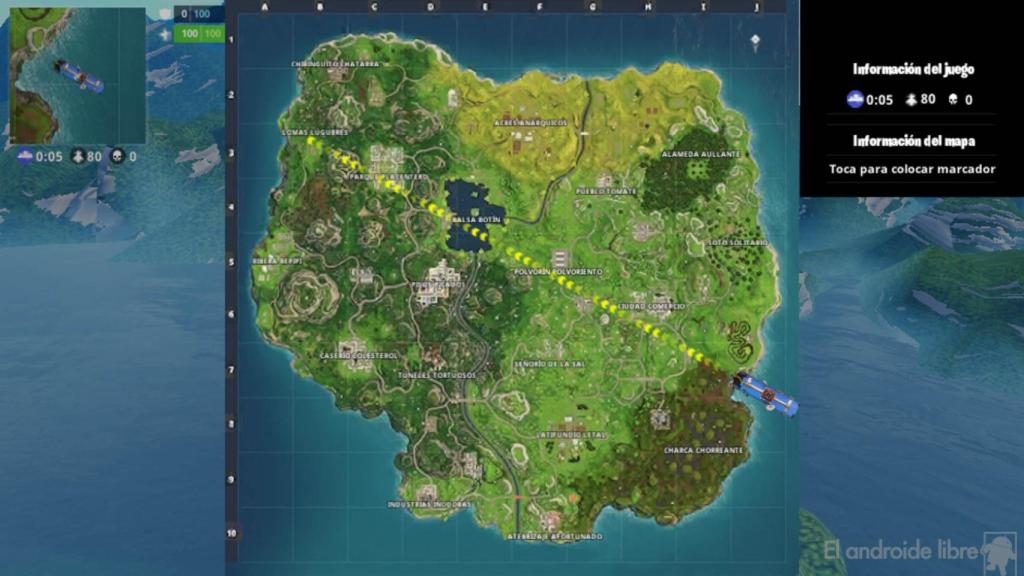 Los mejores sitios donde caer para principiantes en Fortnite paraAndroid