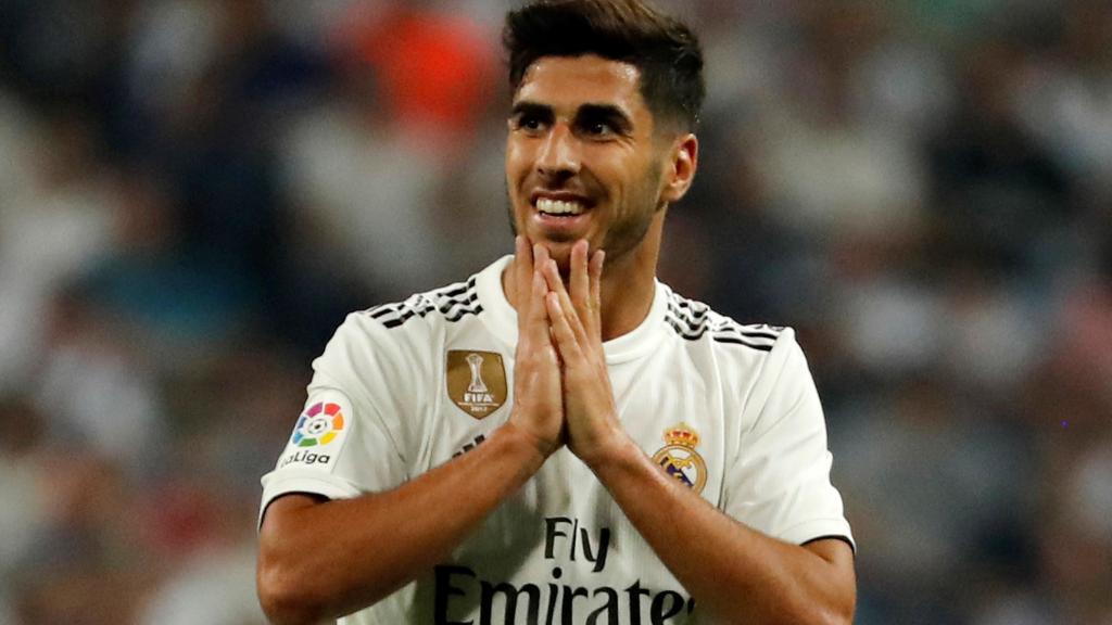 Asensio se lamenta tras una ocasión fallada