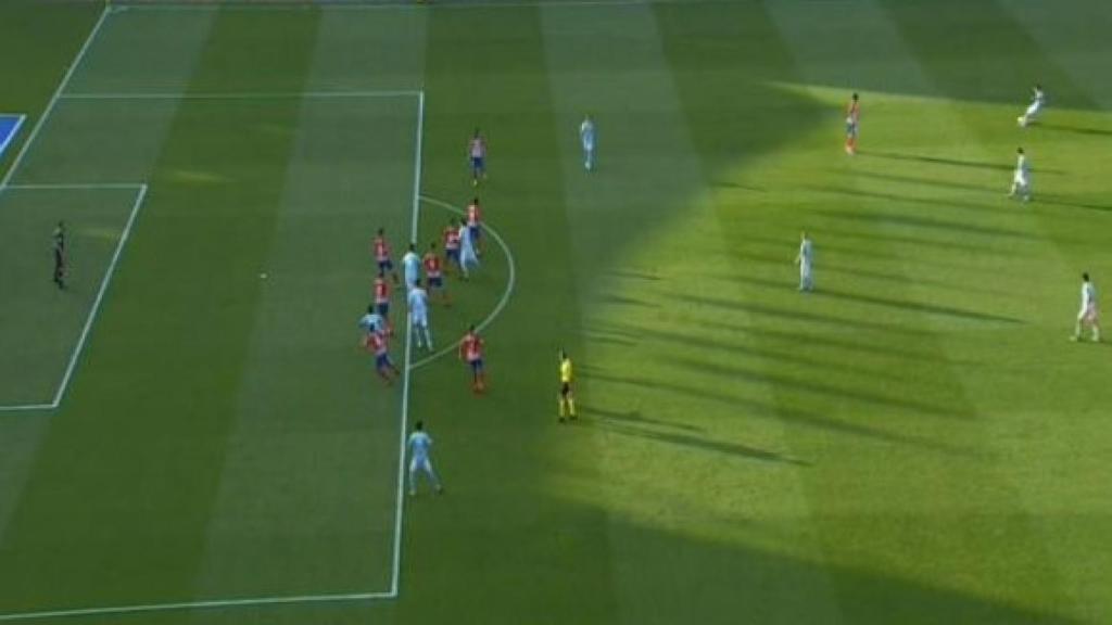 Cabral no pudo hacer el 3-0 frente al Atlético.