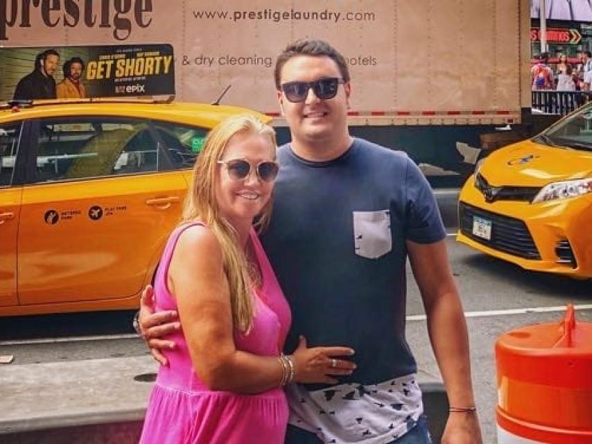 Belén y Miguel en las calles de Nueva York.