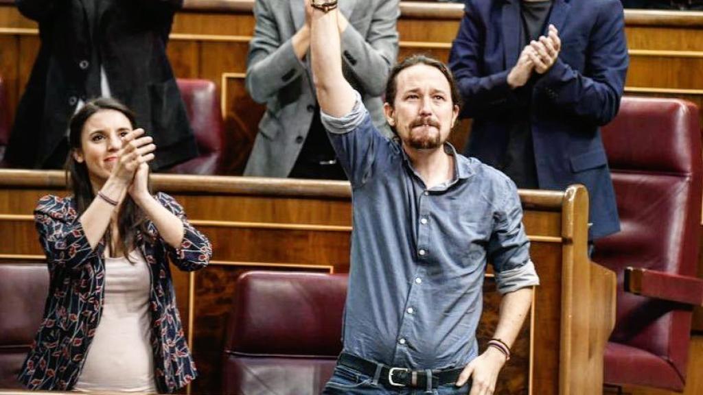 Irene y Pablo en una de sus últimas fotos en el Congreso antes de ser padres.