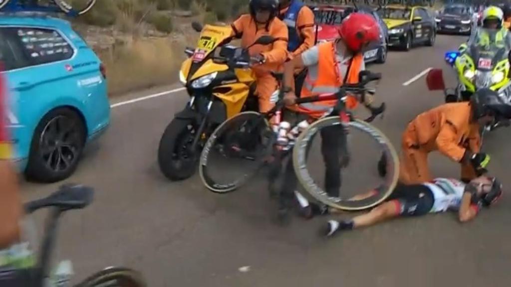 Petilli, tras su caída.