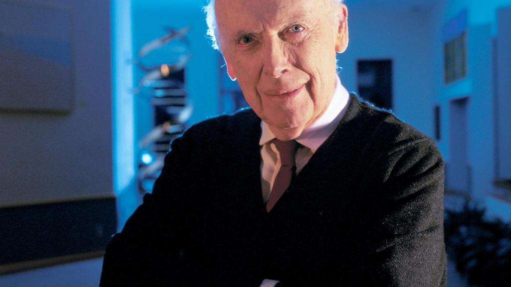 James Watson en el laboratorio Cold Spring Harbor