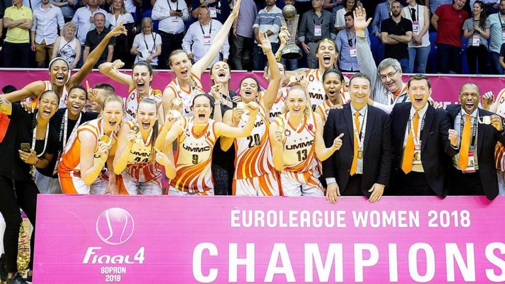 Miguen Méndez, tras conquistar la Euroliga.