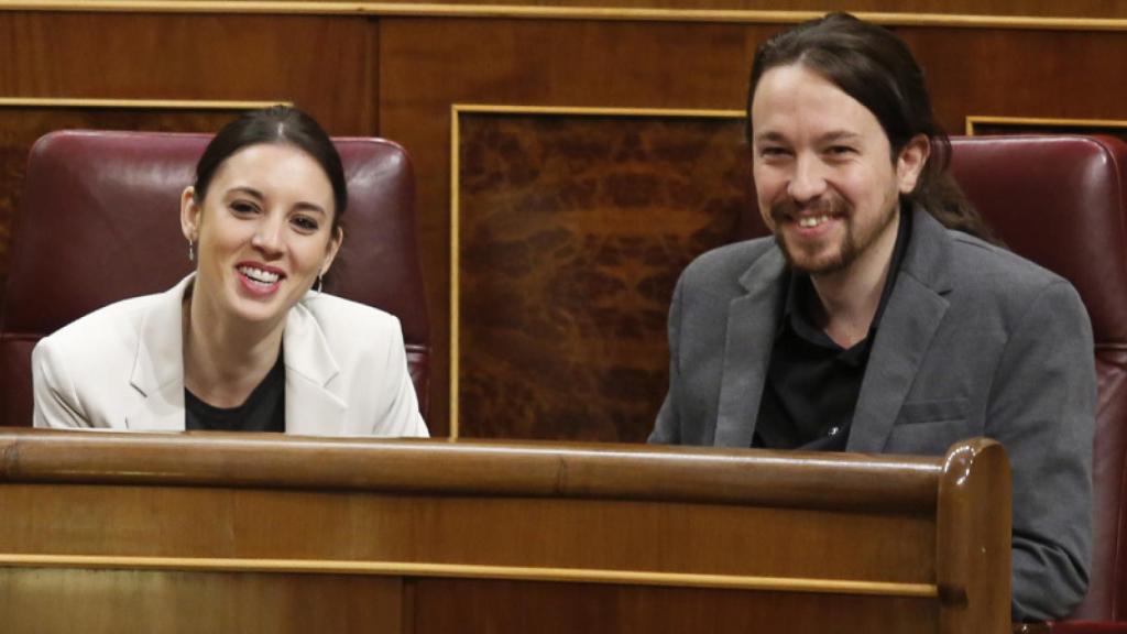 Pablo Iglesias e Irene Montero.