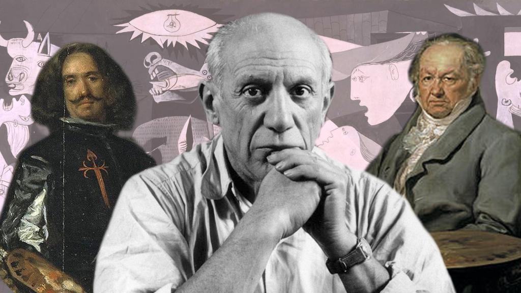 Velázquez, Goya y Picasso.