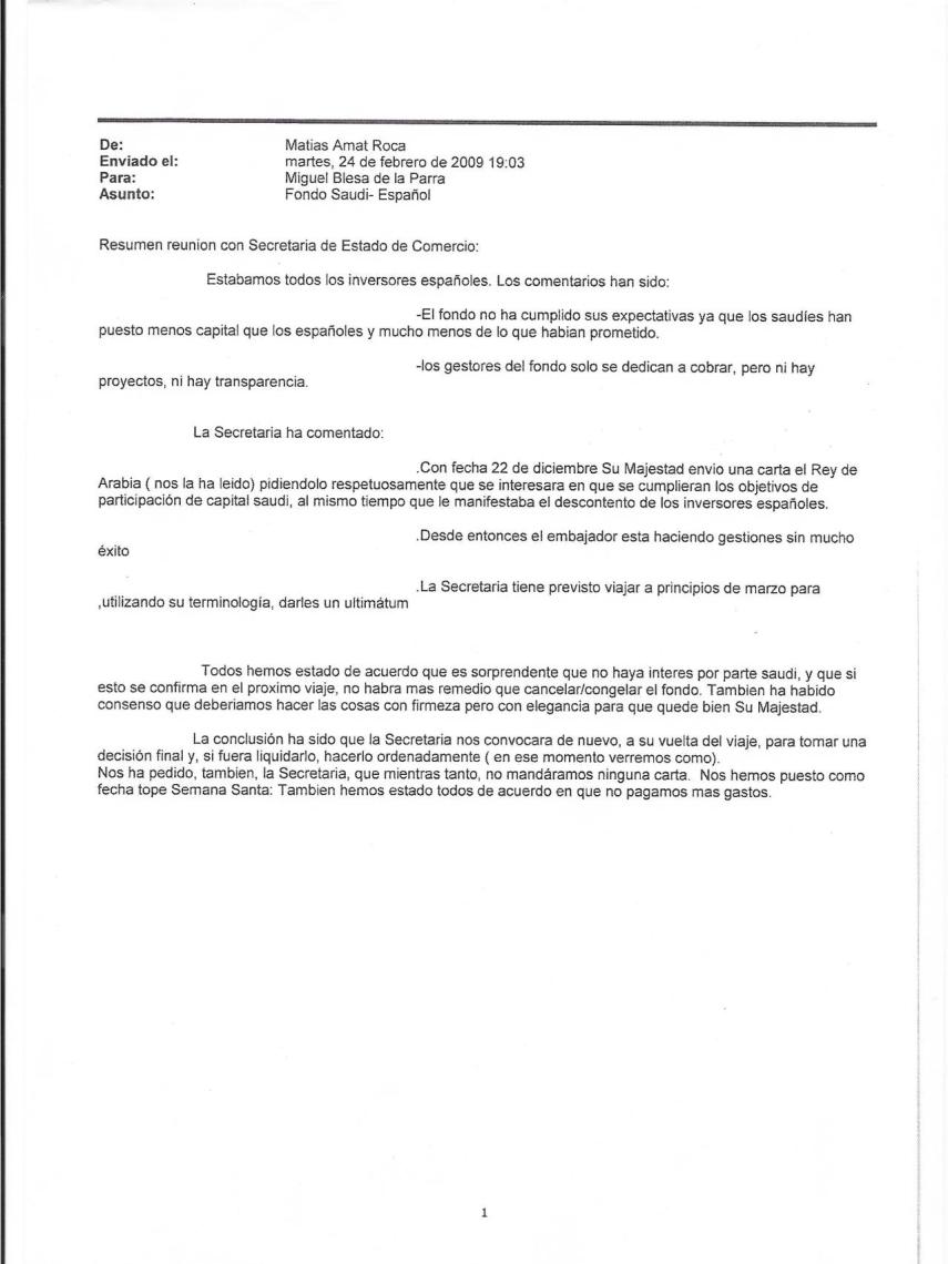 Correo de Caja Madrid de Miguel Blesa.