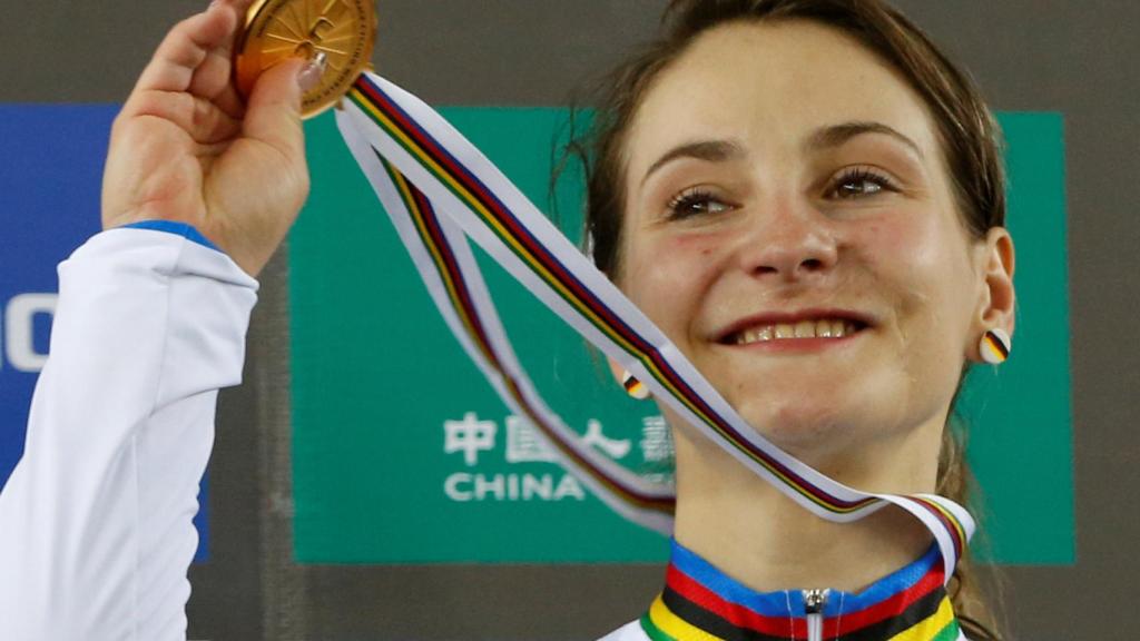Vogel, tras ganar la medalla de oro en el Track World Championships