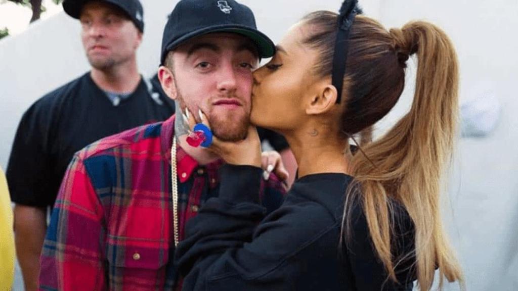 El rapero Mac Miller y su exnovia, la cantante Ariana Grande.