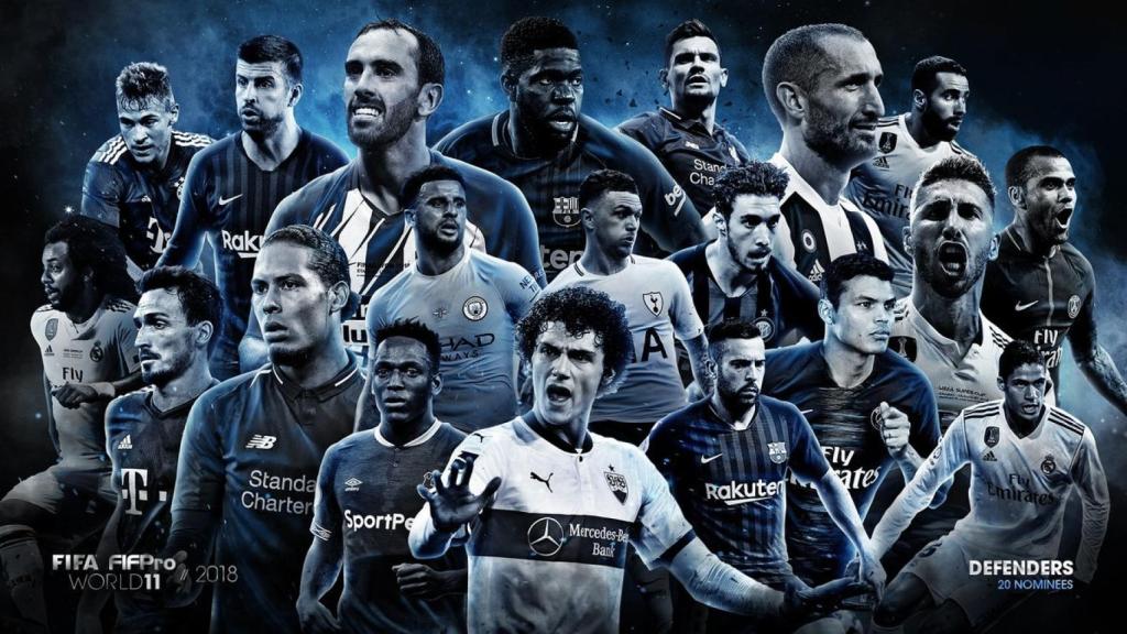 Los defensas nominados al mejor once de la FIFA
