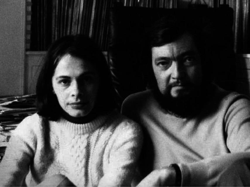 Cristina Peri Rossi y su amigo Julio Cortázar.