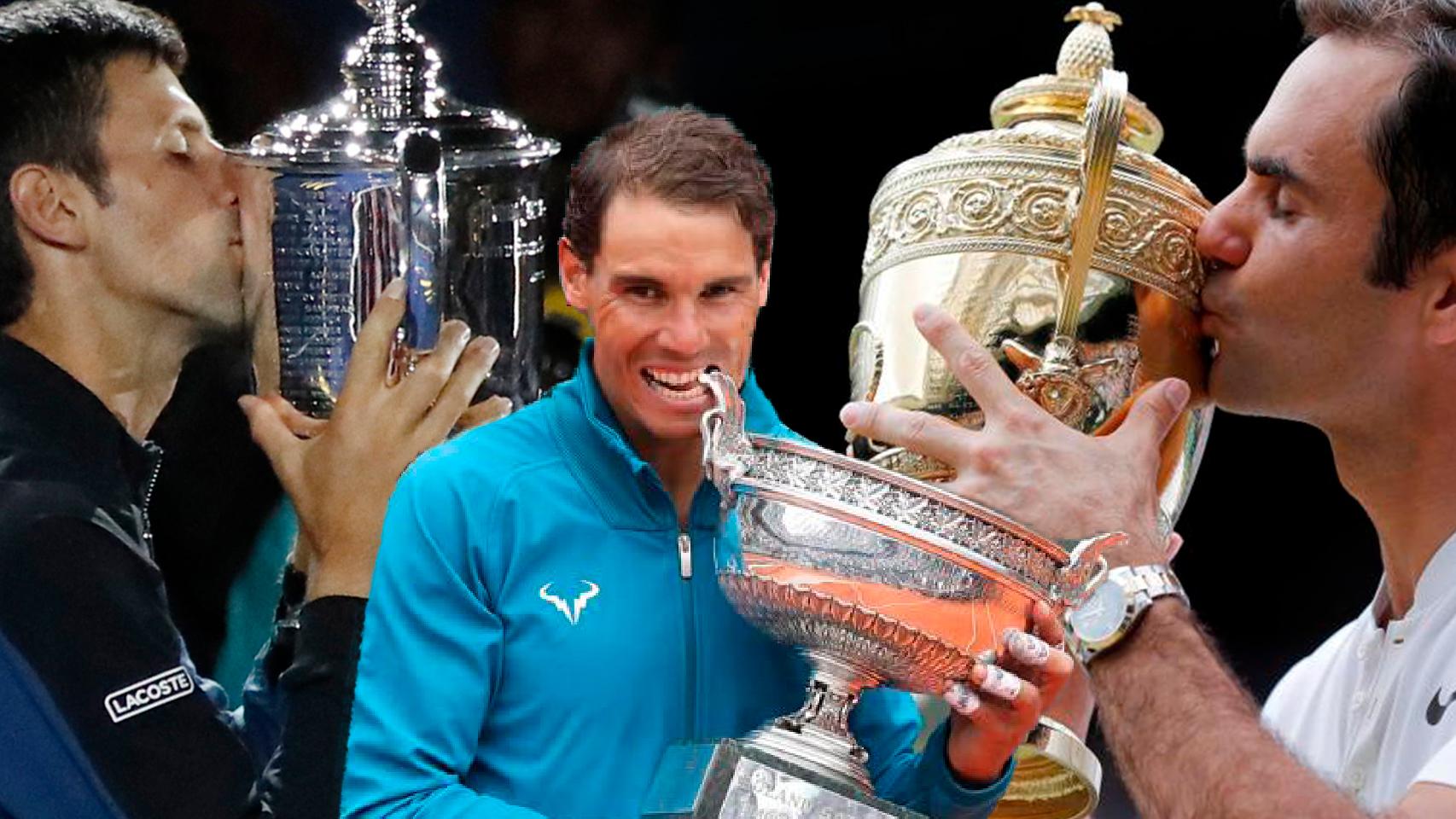 Djokovic, Nadal y Federer