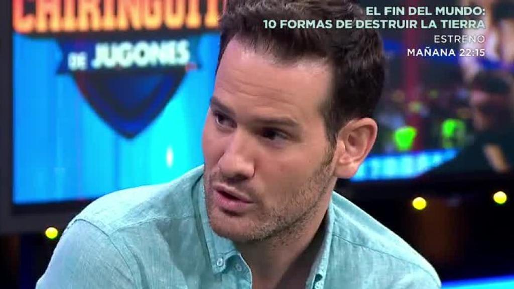 Quim Domènech en El Chiringuito. Foto: Twitter (@elchiringuitotv)