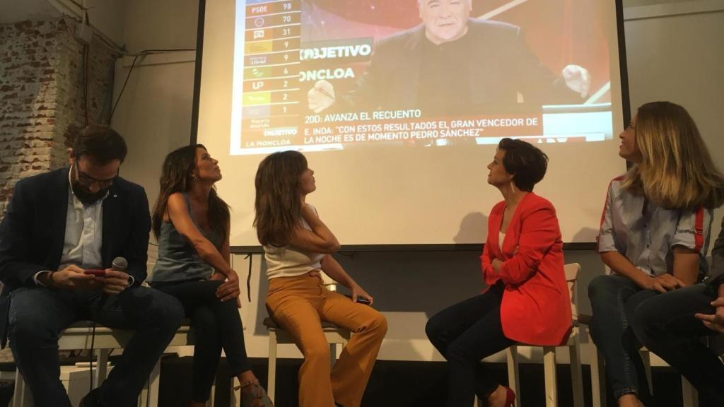 Equipo de La Sexta Noticias durante la rueda de prensa de este miércoles con el balance de sus doce años en antena.