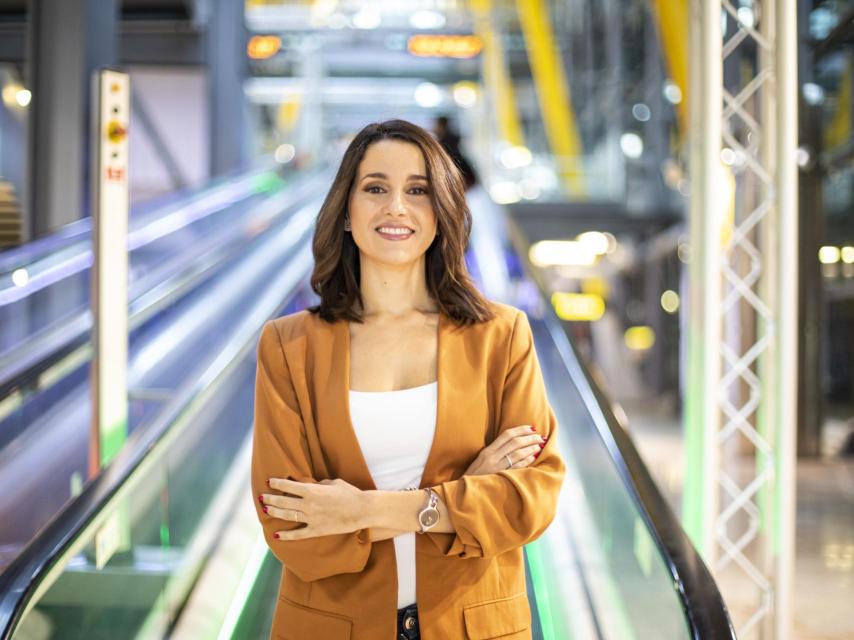 Arrimadas, minutos antes de la entrevista.