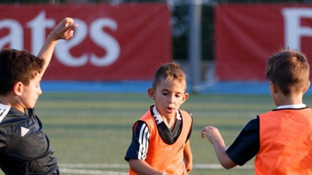 Entrenamiento del Prebenjamín del Real Madrid