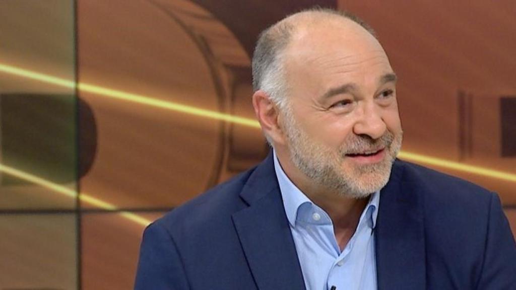 Pablo Laso siendo entrevistado en Realmadrid TV