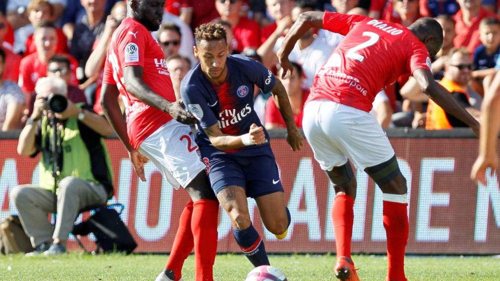Neymar, en un partido con el PSG.
