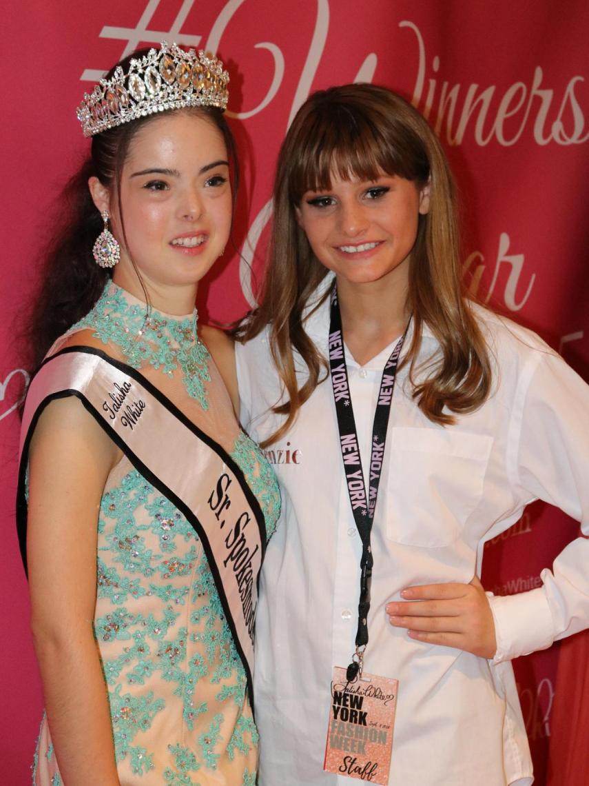 Marián con Keiza, en la Fashion Week de Nueva York.