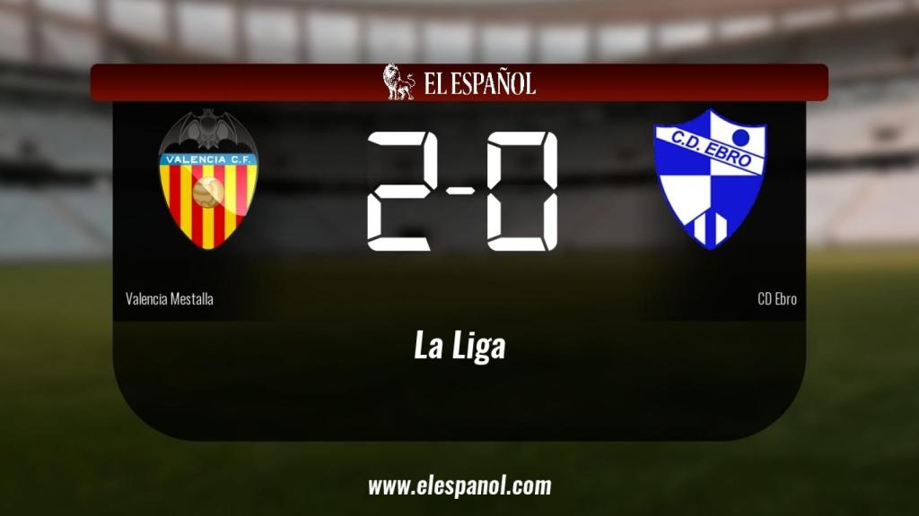 El Valencia Mestalla venció en casa al Ebro