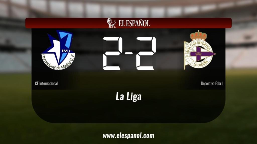 El Internacional y el Deportivo Fabril se repartieron los puntos tras un empate a dos
