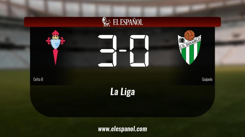 El Celta B derrotó al Guijuelo por 3-0