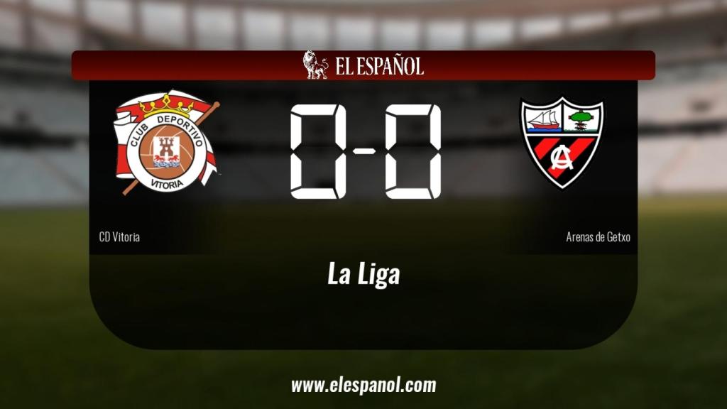 El Vitoria y el Arenas de Getxo se repartieron los puntos tras un empate a cero