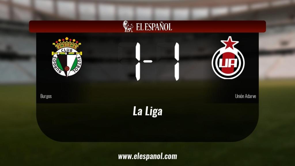 Empate (1-1) entre el Burgos y el Unión Adarve