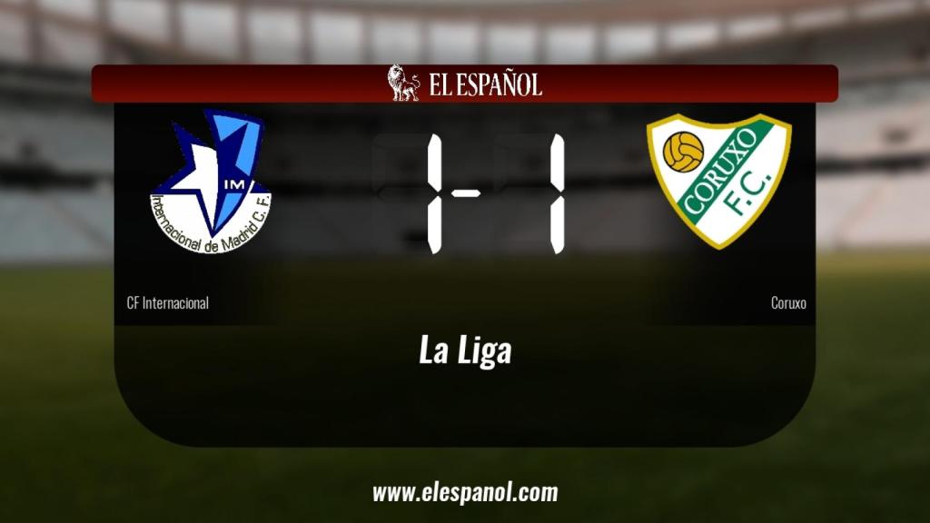 Empate, 1-1, entre el Internacional y el Coruxo