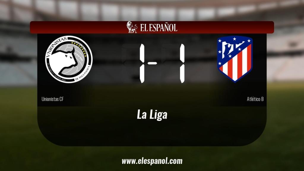 Empate entre Unionistas y Atlético B