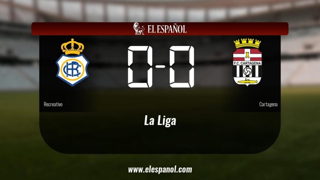El Recreativo y el Cartagena se repartieron los puntos tras un empate a cero