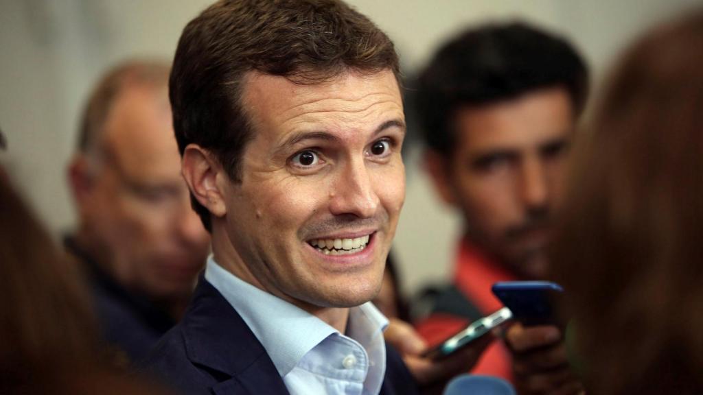 Pablo Casado, ayer en Santa Cruz de Tenerife . EFE/Ramón de la Rocha