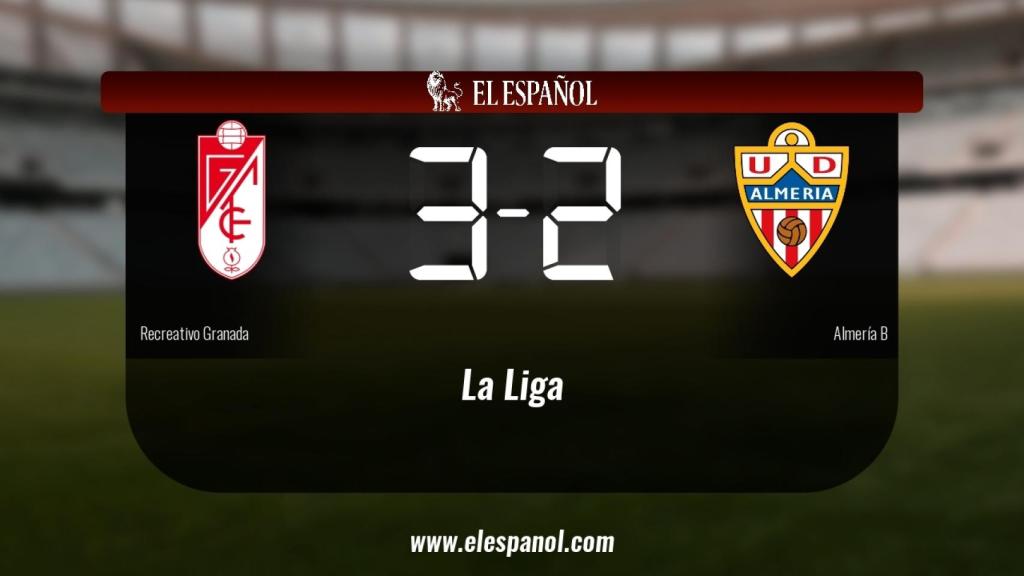 El Recreativo Granada ganó en casa al Almería B