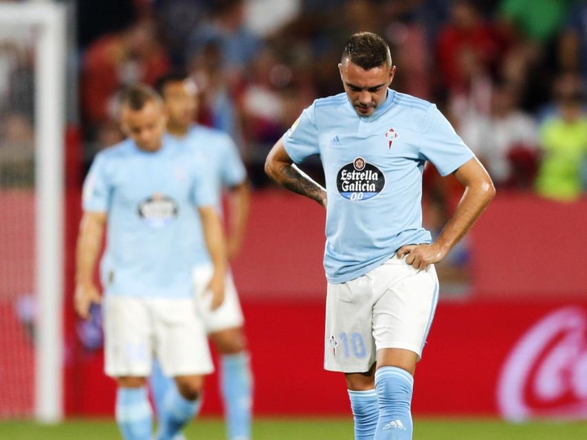 Iago Aspas, cabizbajo