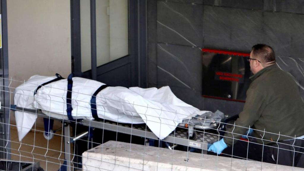 El cadáver de Diana Quer es trasladado el día en que fue localizado en Rianxo.