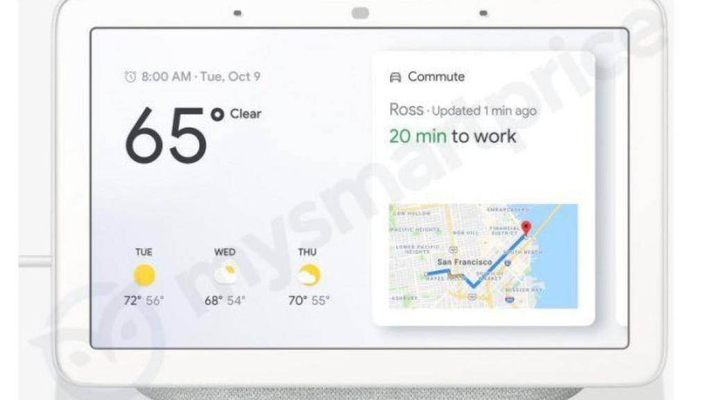La primera pantalla inteligente de Google se filtra: Home Hub