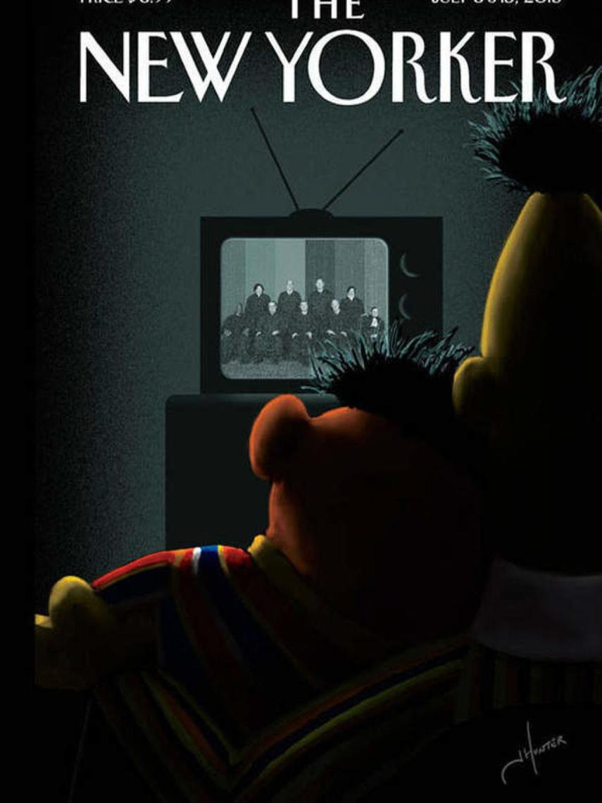 La portada que The New Yorker les dedicó a Epi y Blas en favor del amor homosexual.