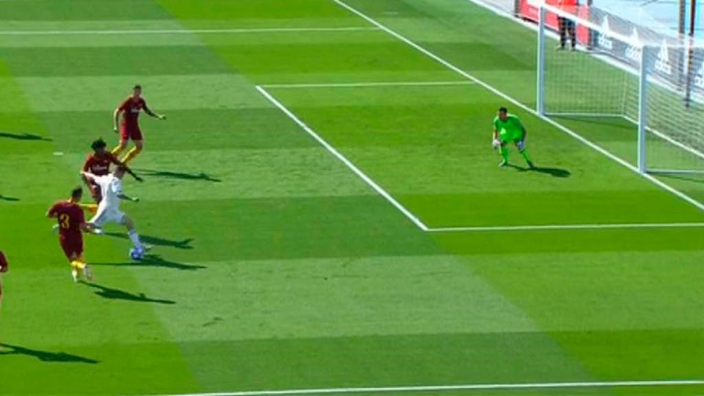 Gol de Rodrigo, con el Juvenil A del Real Madrid