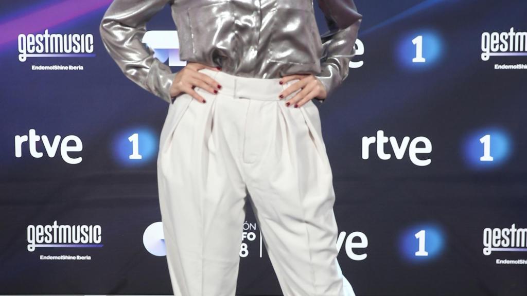 Vicky en la presentación del programa.