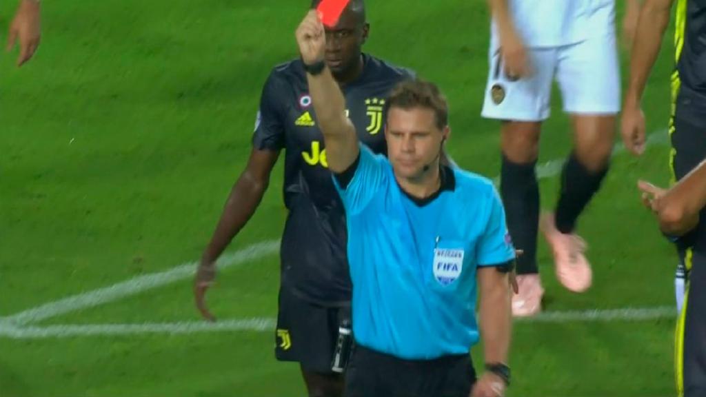 Cristiano Ronaldo expulsado en su primer partido en Champions con la Juve