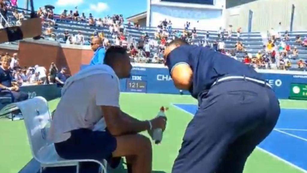 Lahyani consuela a Kyrgios en el US Open.