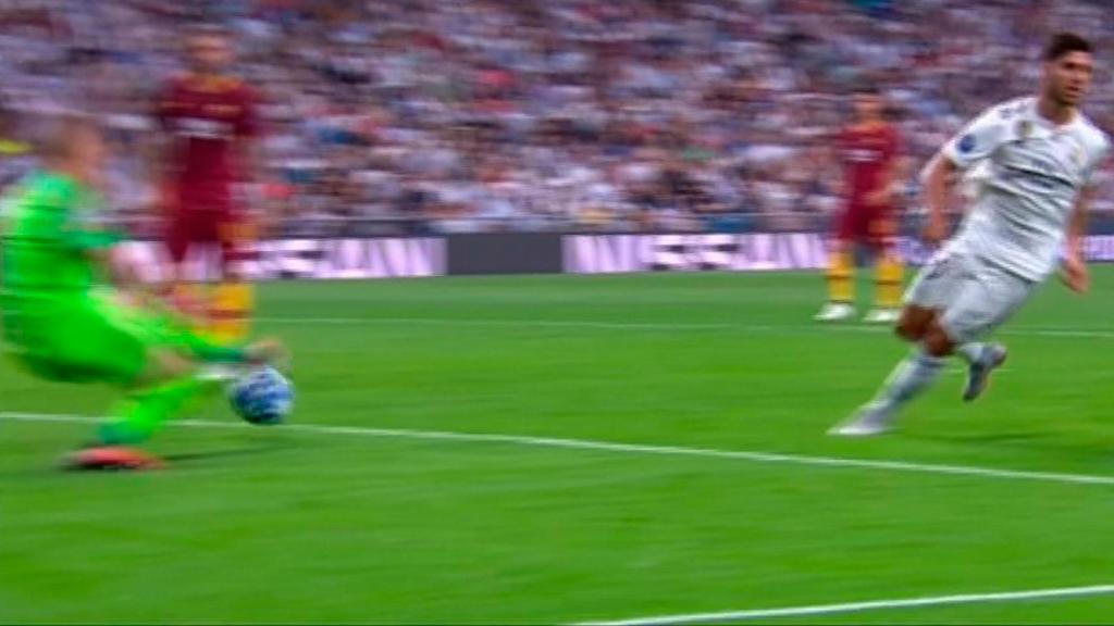 Ruleta de Marco Asensio ante la Roma