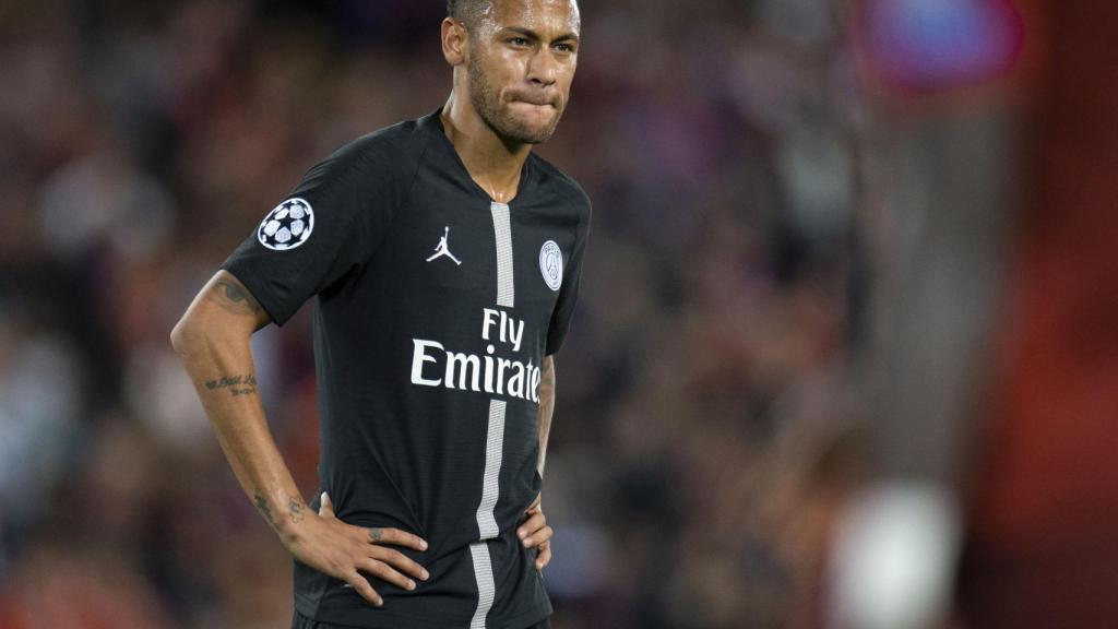 Neymar, en un partido del PSG