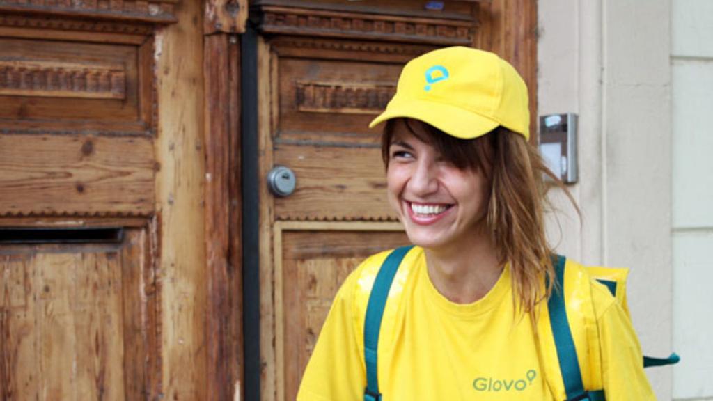 'Rider' de Glovo en una imagen de archivo.