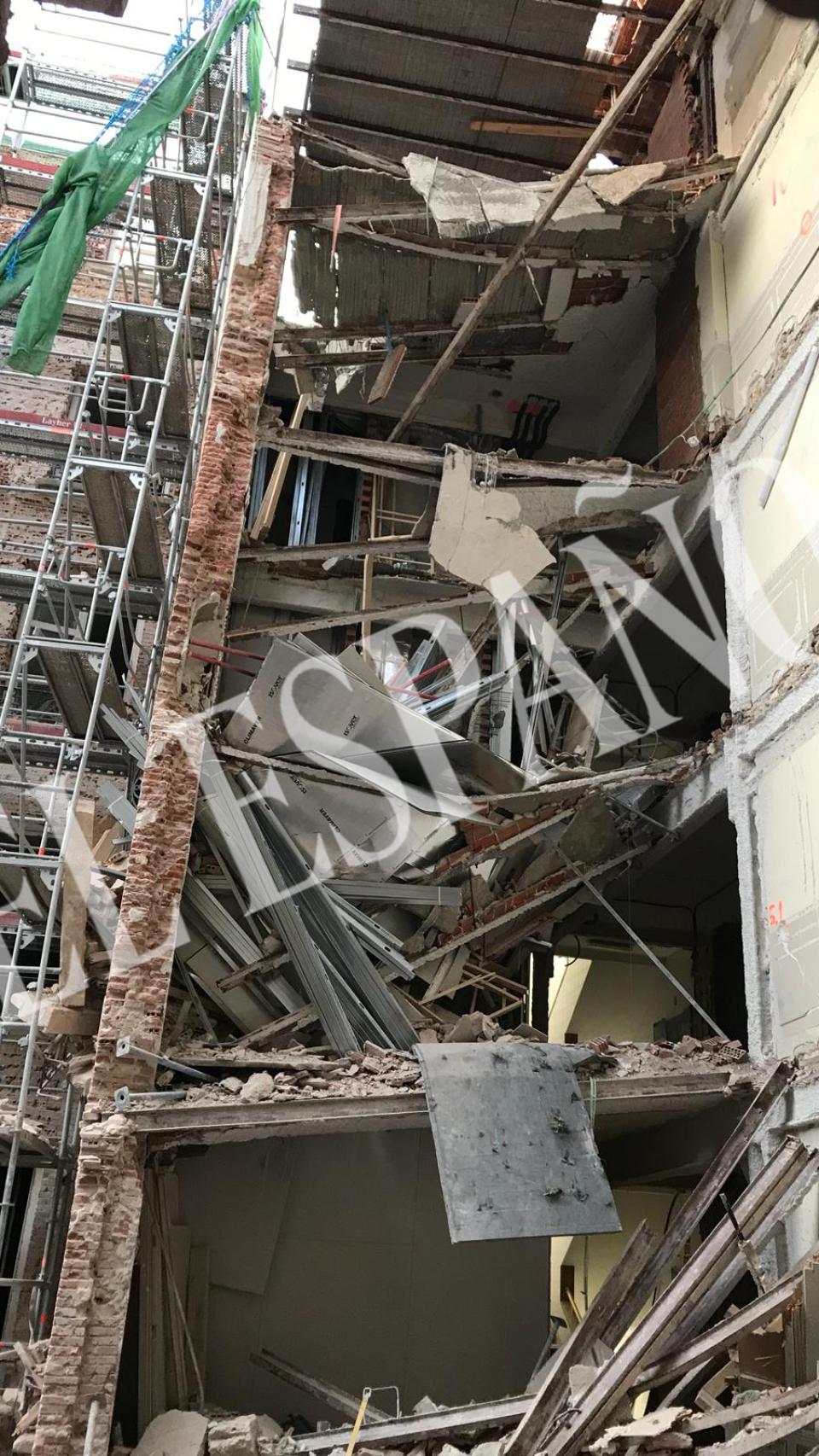 El derrumbe del Ritz en Madrid