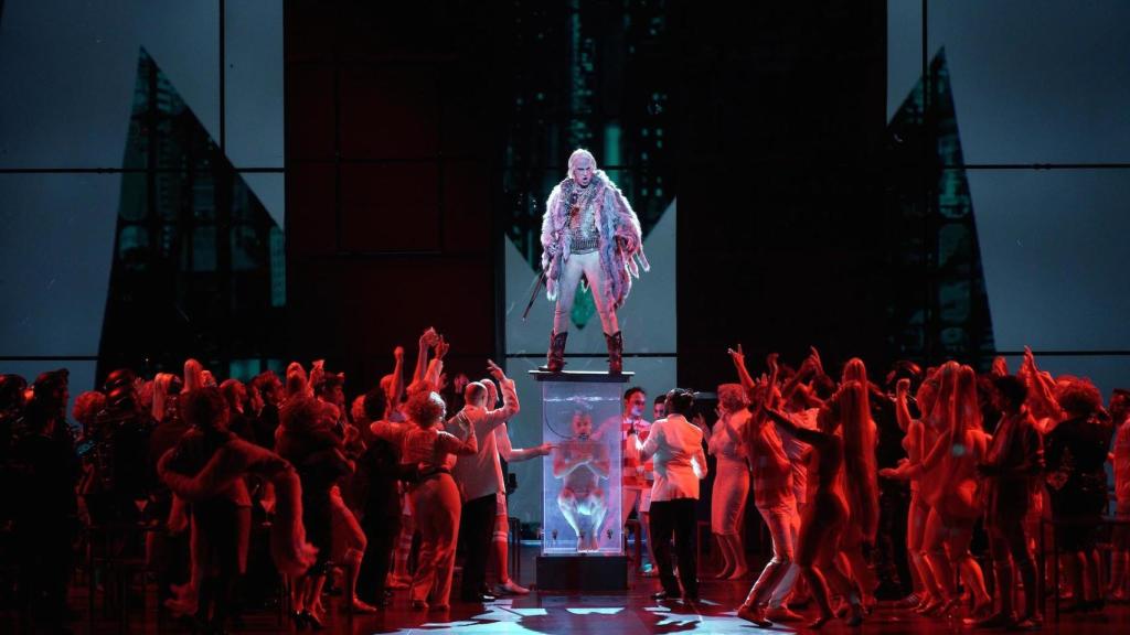 Una de las imágenes de Faust, con Luca Pisaroni como Mefistófeles.