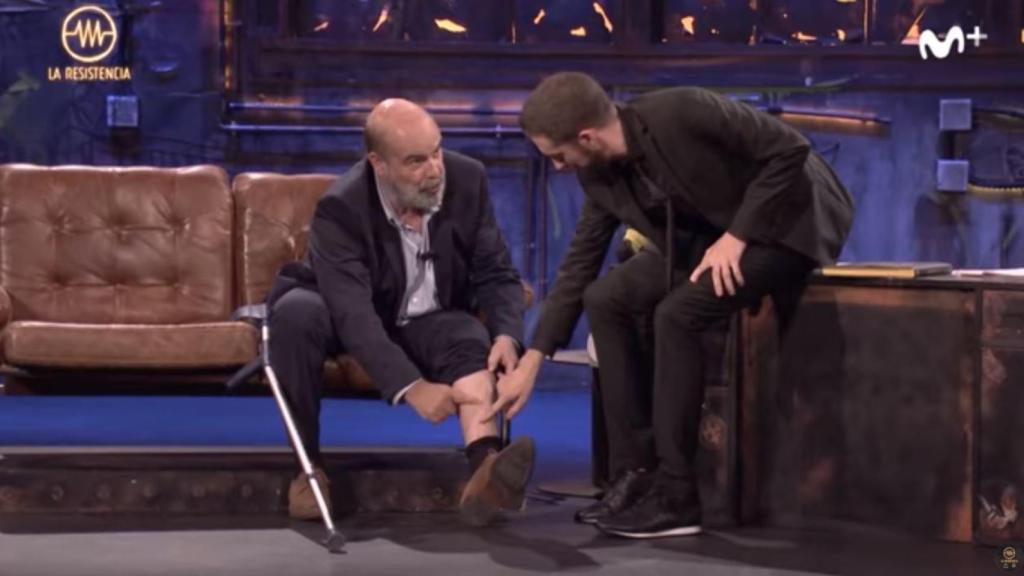 El momento del programa de 'La Resistencia'.